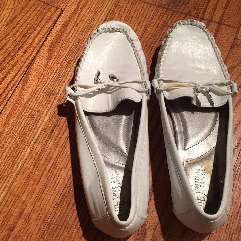 White loafers